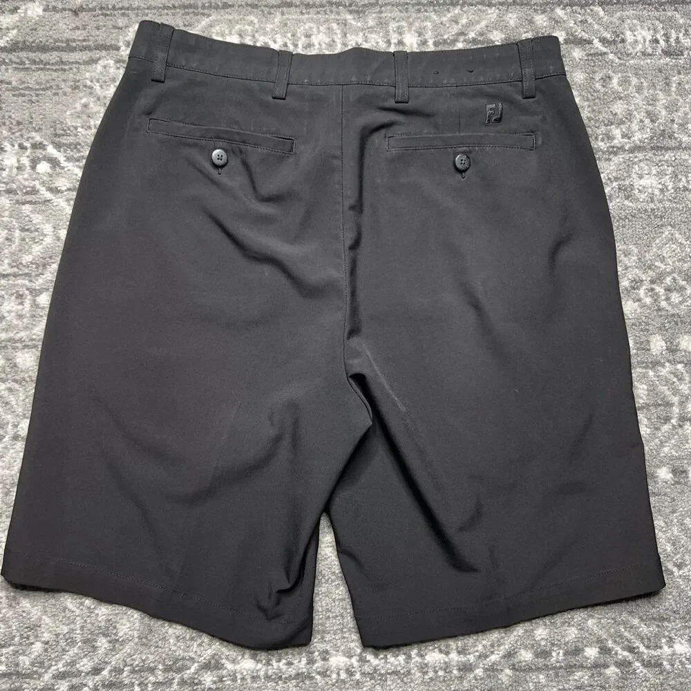 FootJoy FJ Golf Shorts Men's 32 Performance Chino Black 9